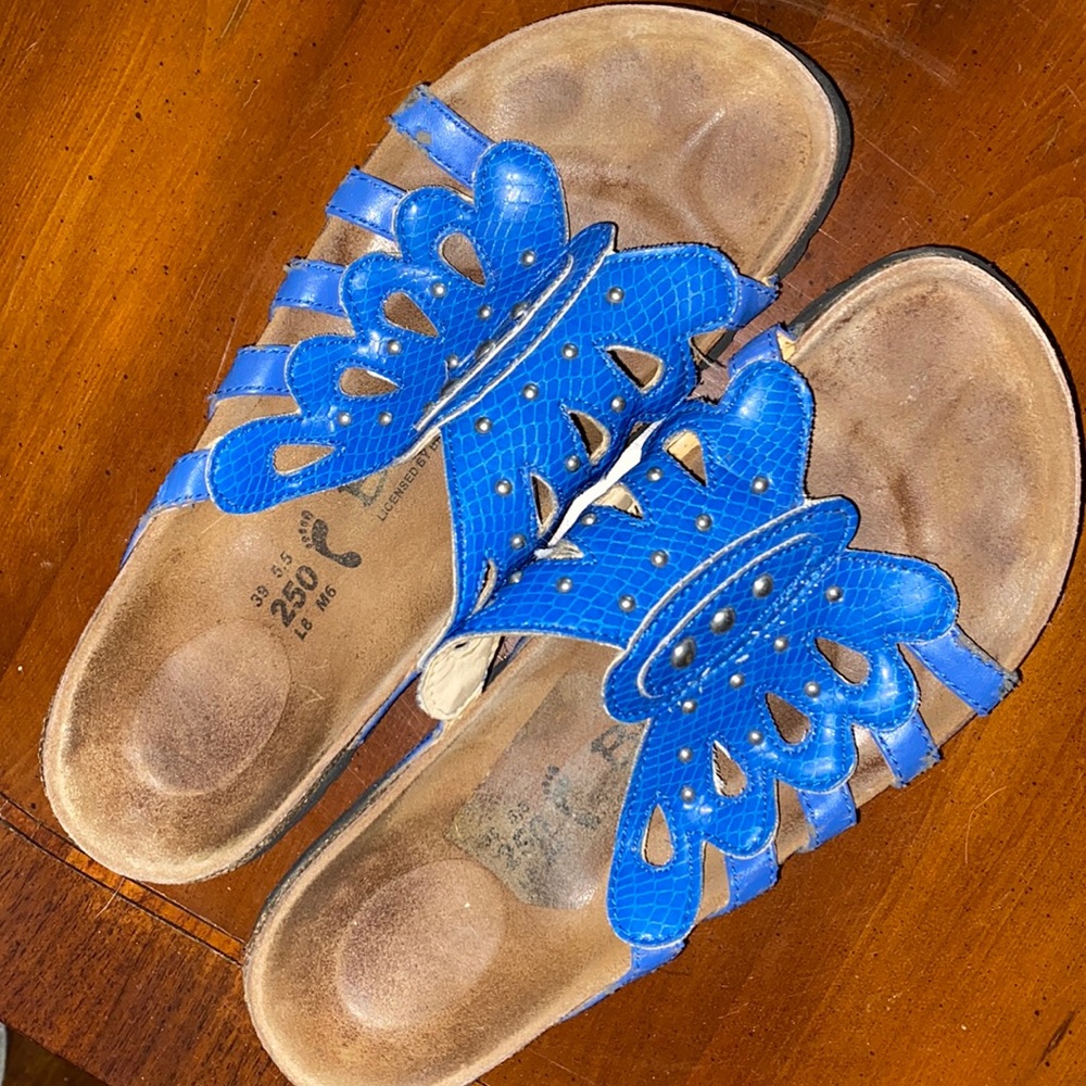 Birkenstock Betula Blue Butterfly sandals! 🦋 39 Narrow